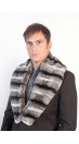 Rex chinchilla fur collar unisex